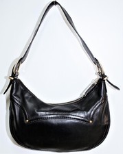 Sac demi-lune fourre-tout porté épaule cuir noir MICHAEL KORS