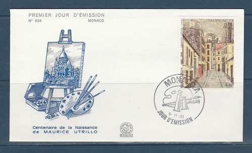 Monaco enveloppe 1er - monaco,