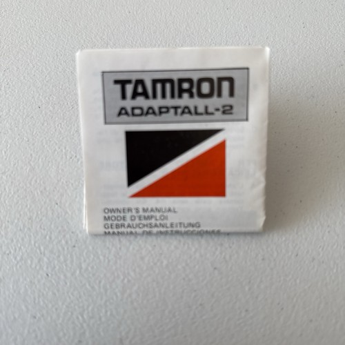 Tamron adaptall lens - adaptall-2, manual
