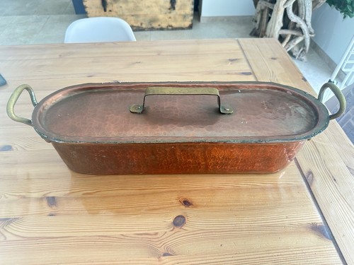 Ancienne poissonnière cuivre - ancienne,
