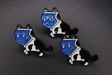 3 enamel lapel Pin Bundle joblot wholesale resell face mask cat meme theme