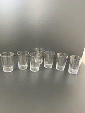 Lot gobelets en - de, cristal