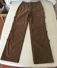 PANTALON IMITATION CUIR « TOGETHER » COULEUR FAUVE - TAILLE 40 FRANCE - VINTAGE 