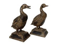 Paire Couple Canards Métal