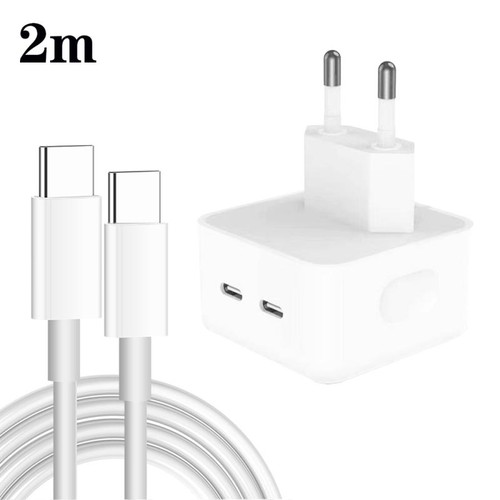 Chargeur usb dual 35w - pd,