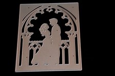 die cut matrice decoupe papier mariage  mariés amoureux fiancailles neuve