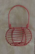 Petit Panier de rangement Métallique couleur Rose