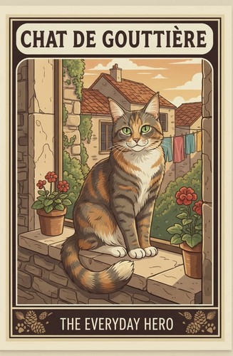Affiche poster chat - affiche, de