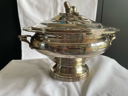 Soupière métal argenté - en,