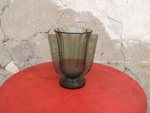 Vase verre art déco - vase, à