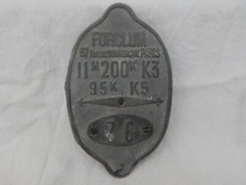 plaque en métal  , no émaillée ,old enameled plate , déco industrielle ,