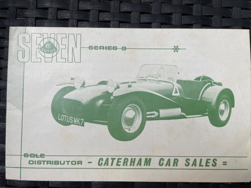 Lotus seven serie publicité - lotus,