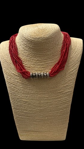 Collier ethnique corail ancien - ethnique,