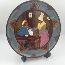 RARE Large Pyrographic Folk