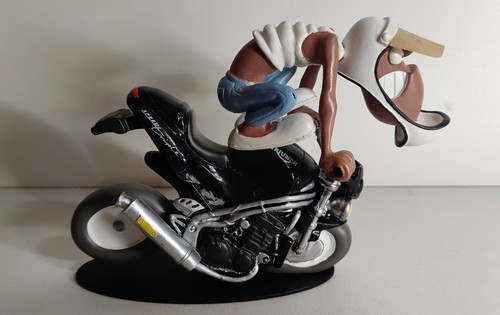 Figurine moto résine joe - figurine,