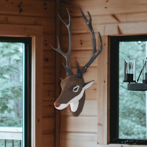 Fausse tête cerf amovible - fausse,
