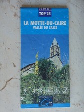carte  IGN bleue 3339 ET top 25 LA MOTTE DU CAIRE VALLEE SASSE  1997 edition 1