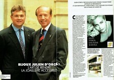 Publicité Advertising 120 1992  bijouterie Julien d'Orcel  Mrs G Copard JP Claba
