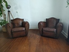 Paire de club en cuir