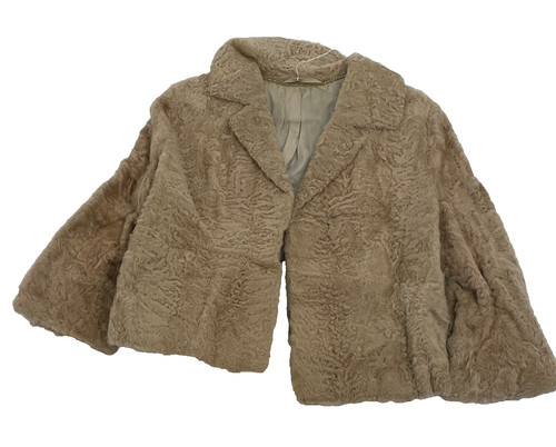 Manteau court vison bouclé - court,