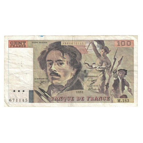 France 100 francs - 100, delacroix