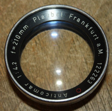 PLAUBEL Frankfurt Anticomar 1: 4,2 f= 210mm objectif n°122663