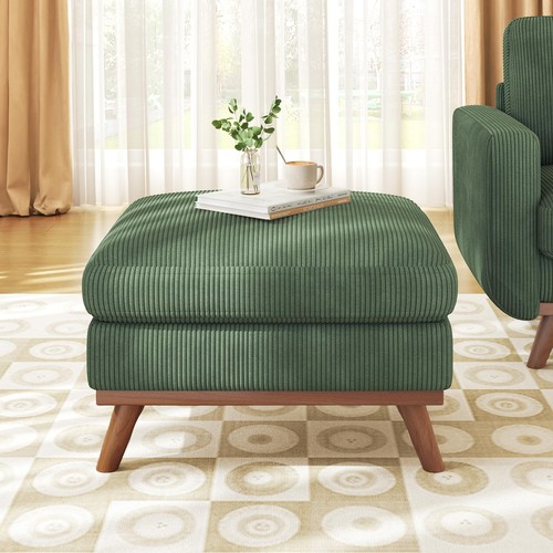 Large corduroy pouf - large, 29.5"