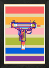 Micro UZI Framed Wall Art