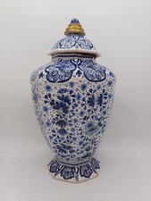 Vase / Potiche - Faïence de Delft - Signé La Griffe de Porcelaine