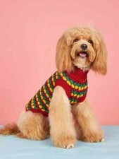 Pull PREMIUM pour chien & chat pour traverser l'hiver / Multicouleur, dos 20cm