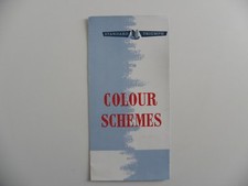 Petite brochure anglaise STANDARD TRIUMPH nuancier couleur de 1958