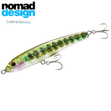 Leurre NOMAD Subsurface Micro Stickbait RIPTIDE 58 Ghost Green Bandit
