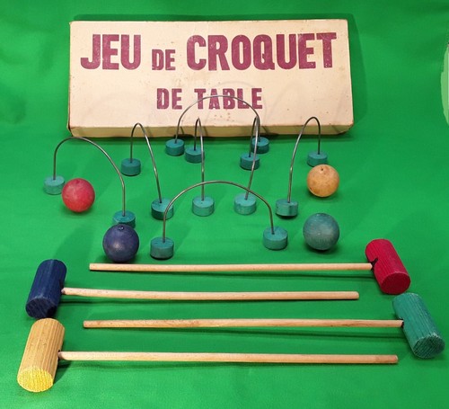 Ancien jeu croquet table - jeu, de