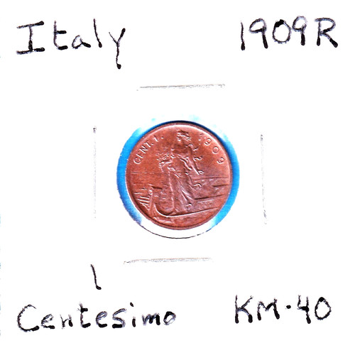 1909r italy centesimo - 1909r, 1