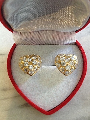 Boucles oreilles coeur or - boucles, d'oreilles