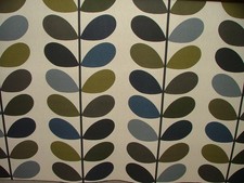Orla Kiely Tissu Coton Multi Tige Mousse Rideau Tapisserie Coussin Craft Store
