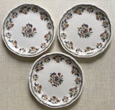 3 PETITES ASSIETTES FAIENCE DE GIEN MOUSTIERS OLERYS XXème D 19,5 cm