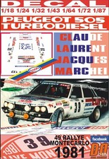 DECAL PEUGEOT 505 SRD CLAUDE