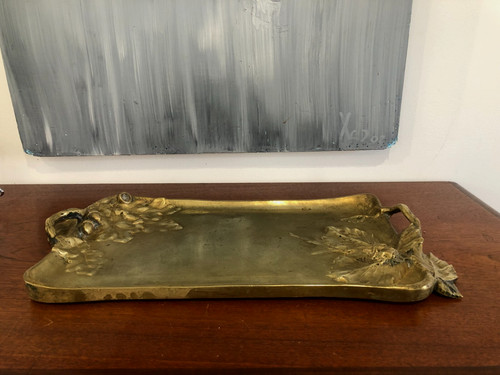 Plateau bronze décor - en, "