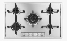 Foster Veronika 7067062 Table de Cuisson 5 Feux Inox Brossé 86x60x18 CM