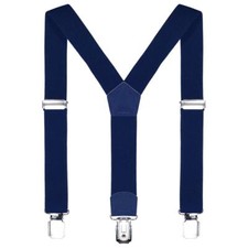 Bretelles pour enfant bleu foncé 2 cm fin longueur réglable pour une hauteur ...