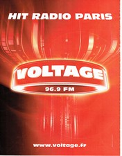 Publicité Advertising 078  2008   Hit radio Paris Voltage 96.9 FM
