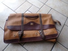 Très grand sac ancien en cuir