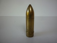 ancien briquet de poilu artisanat de tranchée en forme d' obus 14-18 ww1
