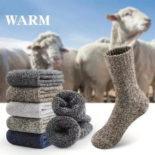 Lot de 3 Paires de Chaussettes en Laine Mérinos  Hiver Chaudes Taille 38-44