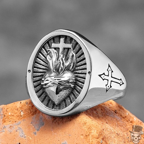 Bague croix religieuse - , sculpt