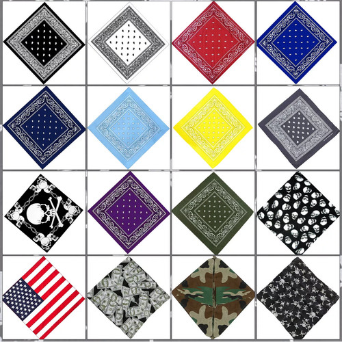 100 coton carré - coton, bandana