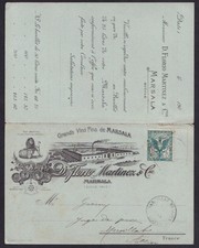 Carte postale avec Carte réponse-Grands Vins Fins de MARSALA