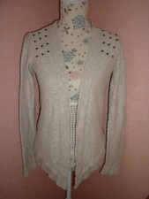 gilet coton  clouté  T 36 cache -cache