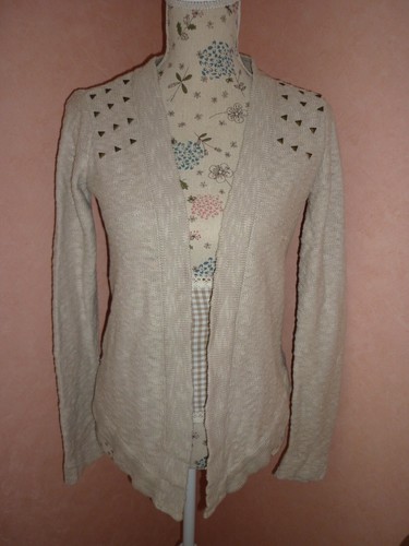 Gilet coton clouté t 36 - ,
